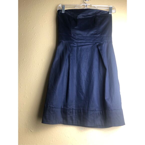 French Connection Navy Blue Strapless Dress Size 2 - Picture 2 of 11